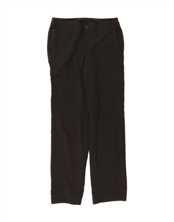 EDDIE BAUER Womens Straight Cargo Trousers US 2 XS W30 L33 Black Polyester Vintage Eddie Bauer and Second-Hand Eddie Bauer from Messina Hembry 