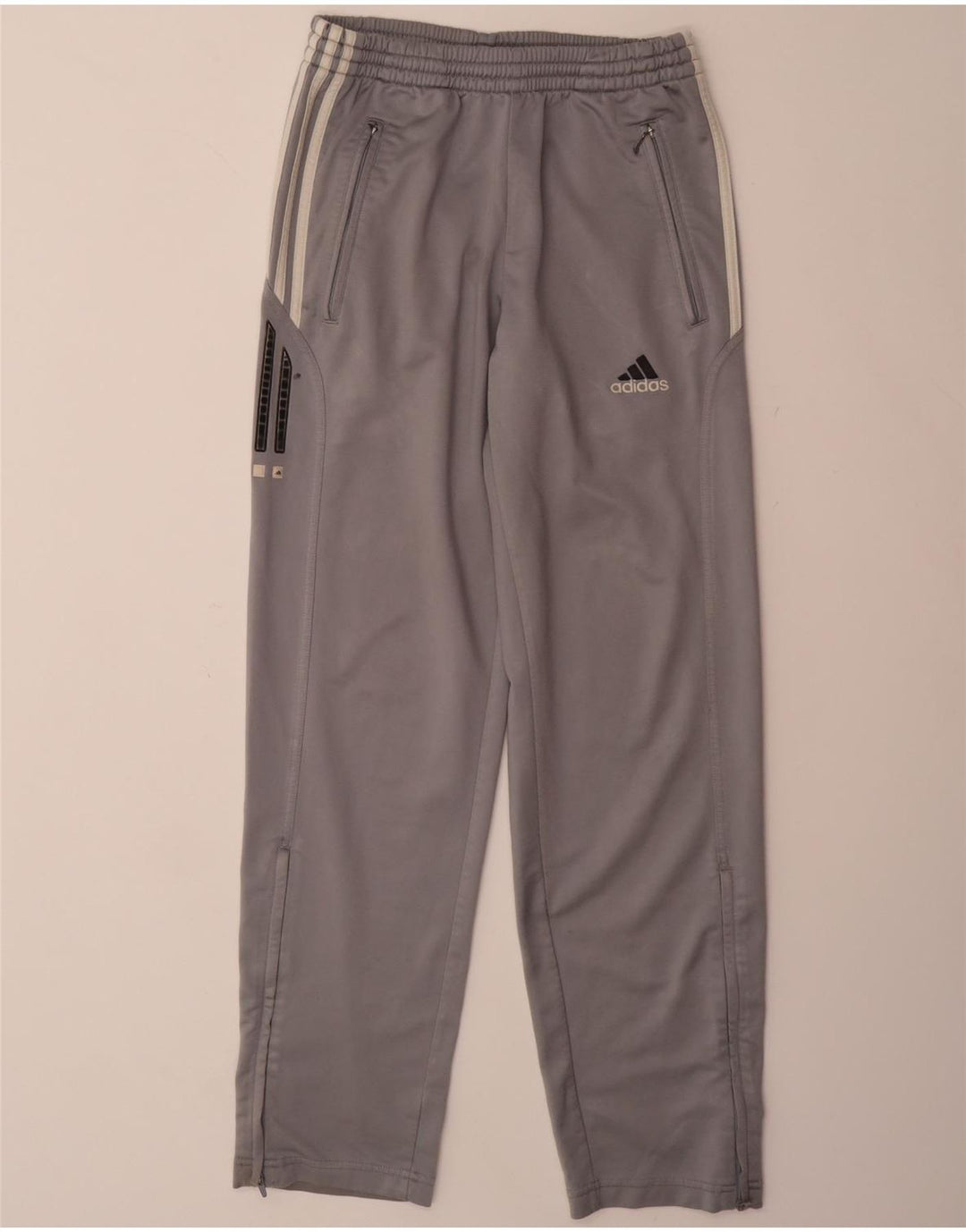ADIDAS Mens Tracksuit Trousers UK 34/36 Small Grey Polyester