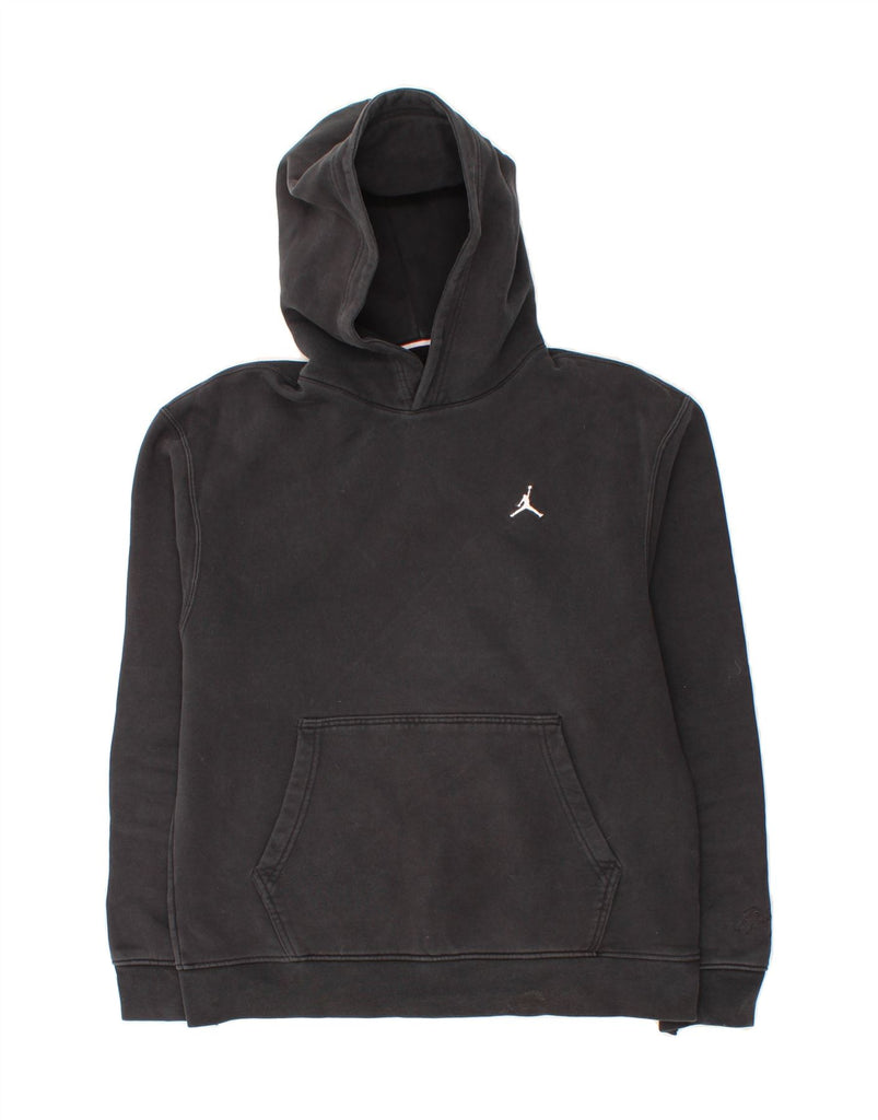 JORDAN Mens Hoodie Jumper Medium Black Cotton Vintage Jordan and Second-Hand Jordan from Messina Hembry 