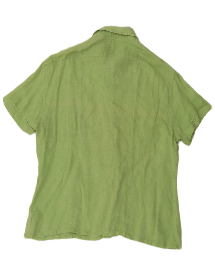 Trussardi Mens Short Sleeve Shirt 2XL Green