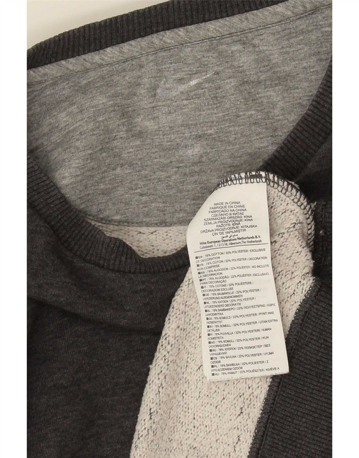 Nike Mens Dri Fit Sweatshirt Jumper Medium Grey Cotton