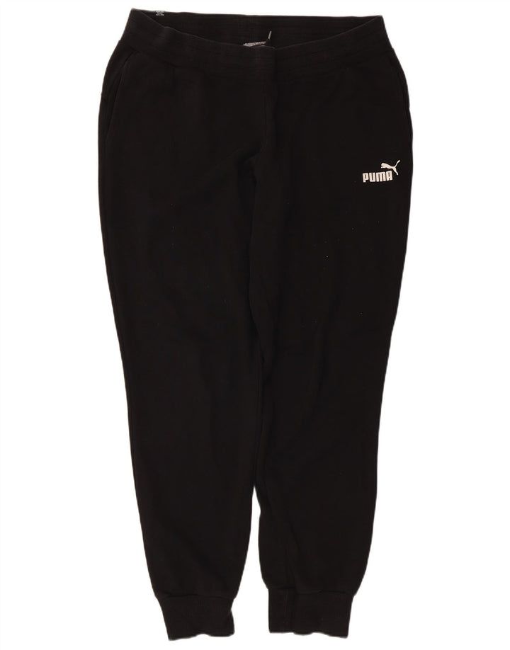 Puma Womens Tracksuit Trousers Joggers UK 14 Large Black Polyester
