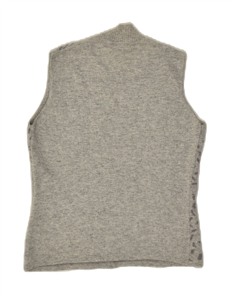 FERRANTE Womens Vest Tank Top UK 12 Medium Grey Wool | Vintage Ferrante | Thrift | Second-Hand Ferrante | Used Clothing | Messina Hembry 