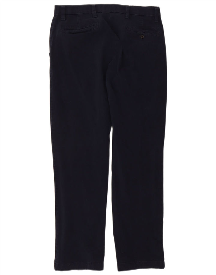 DOCKERS Mens Straight Chino Trousers W32 L30 Navy Blue Cotton