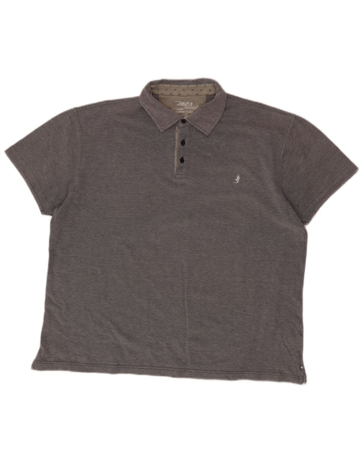 MARLBORO CLASSICS Mens Polo Shirt 3XL Grey Cotton