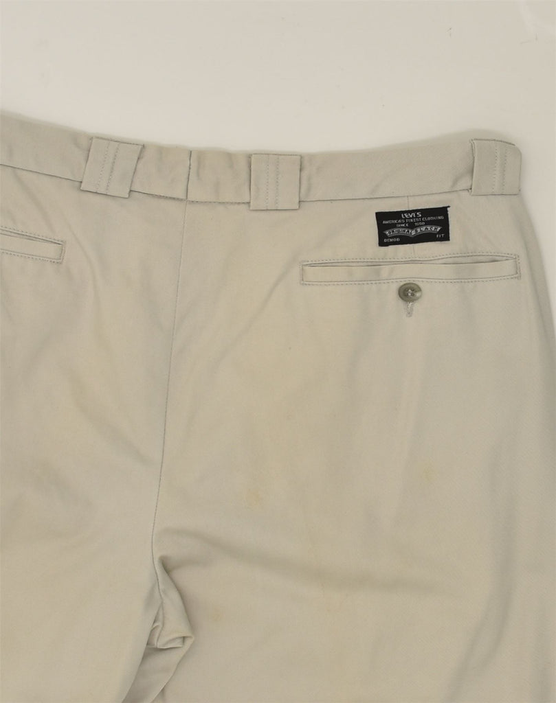 LEVI'S Womens Pegged Chino Trousers W33 L34 Grey Cotton | Vintage Levi's | Thrift | Second-Hand Levi's | Used Clothing | Messina Hembry 