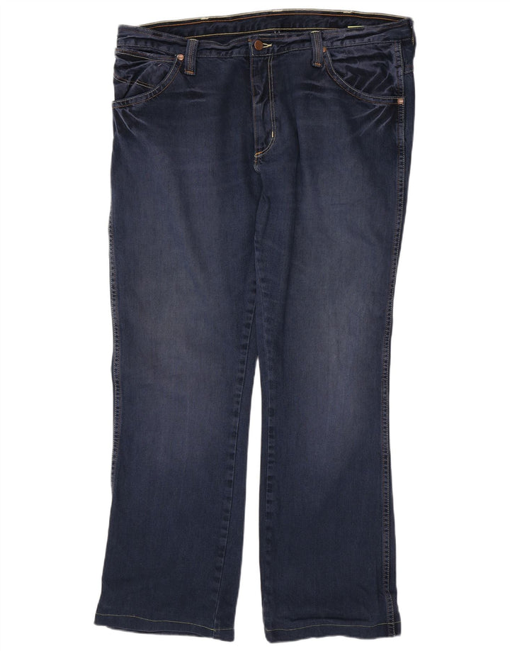 WRANGLER Mens Dayton Straight Jeans W38 L31 Blue Cotton