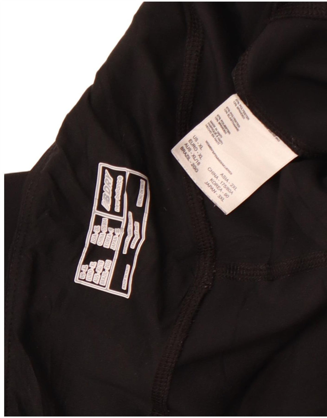 New Balance Womens Capri Leggings UK 18 XL  Black Polyester