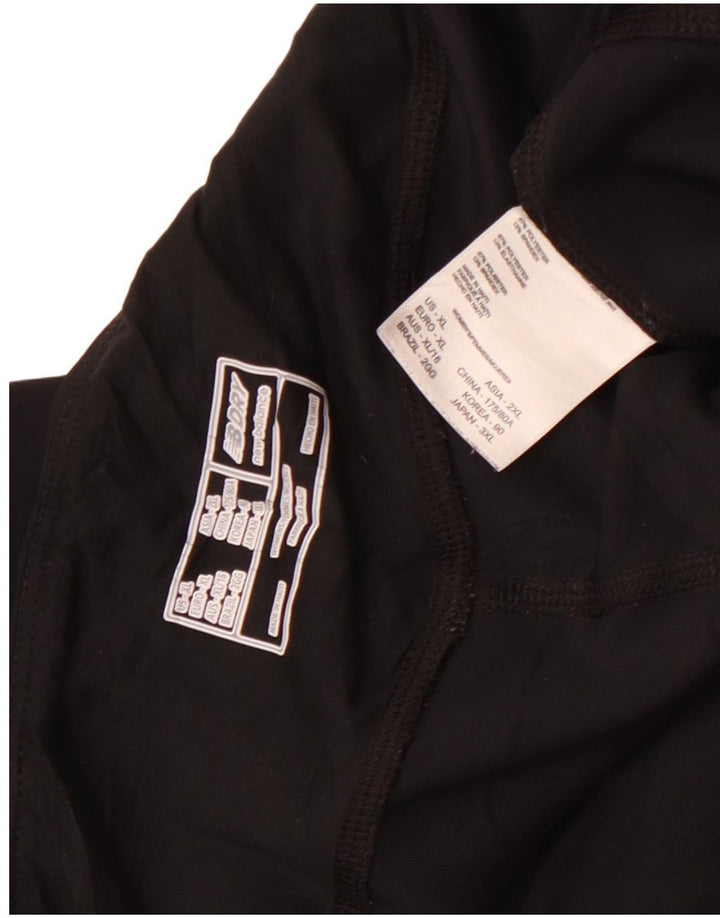 New Balance Womens Capri Leggings UK 18 XL  Black Polyester