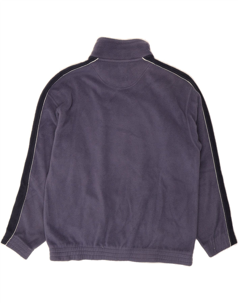 ST. BERNARD Mens Fleece Jacket UK 38 Medium Purple Colourblock Polyester Vintage St. Bernard and Second-Hand St. Bernard from Messina Hembry 