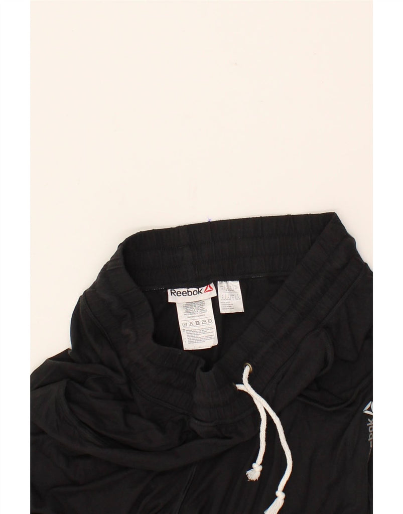 REEBOK Womens Tracksuit Trousers UK 8-10 Small  Black Viscose Vintage Reebok and Second-Hand Reebok from Messina Hembry 