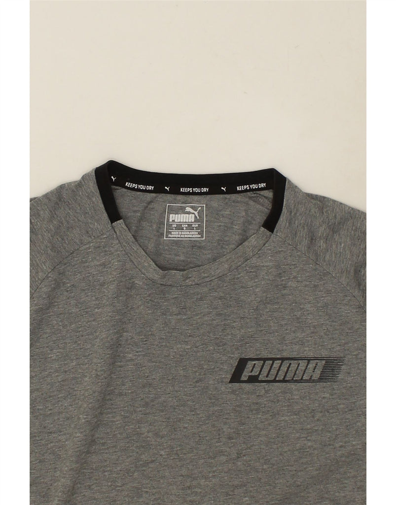 PUMA Mens Graphic T-Shirt Top Large Grey | Vintage Puma | Thrift | Second-Hand Puma | Used Clothing | Messina Hembry 