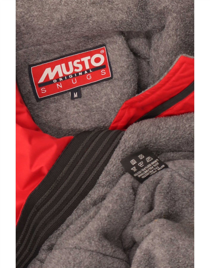 Musto Mens Windbreaker Jacket UK 38 Medium Red Polyester