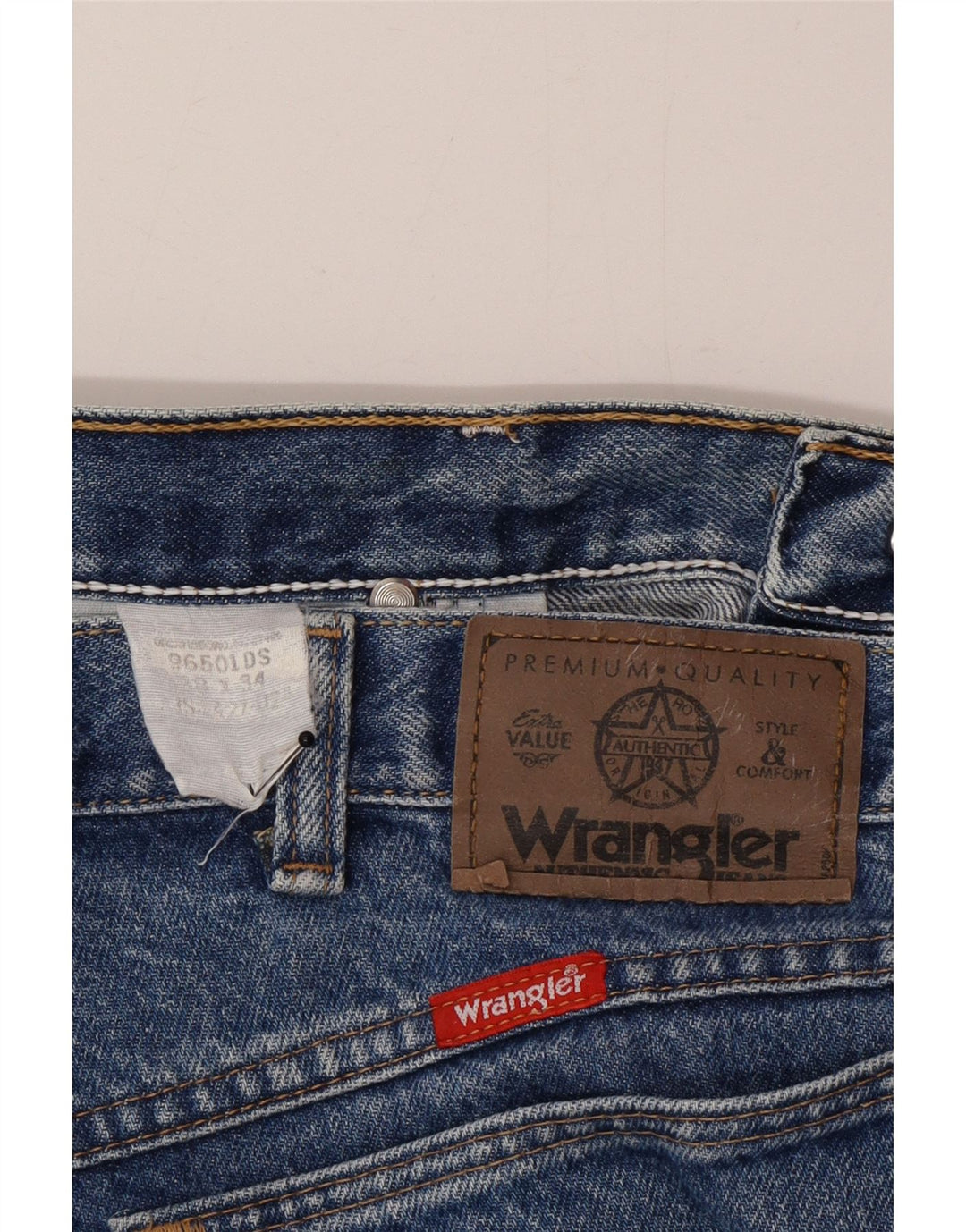 Wrangler Mens Tapered Jeans W38 L34 Blue