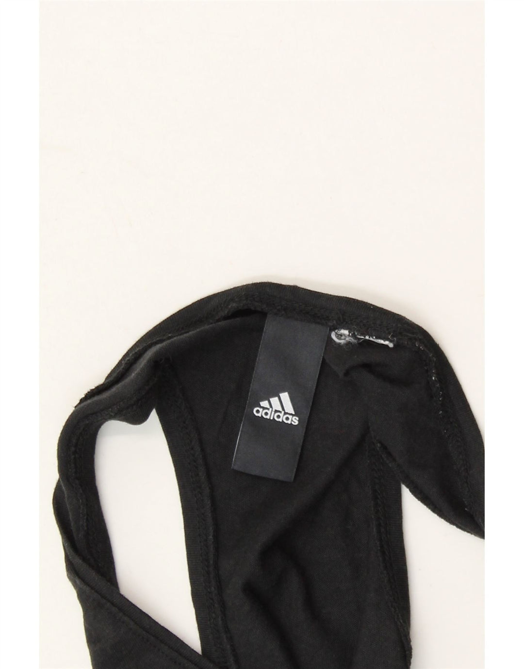 ADIDAS Womens Graphic Vest Top UK 12 Medium Black Vintage Adidas and Second-Hand Adidas from Messina Hembry 