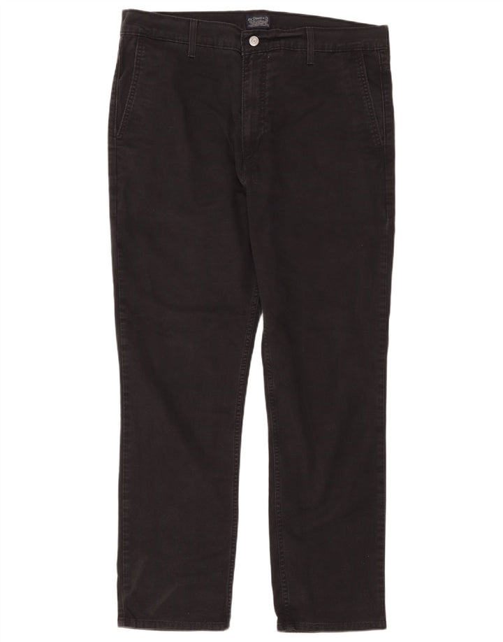 Levi's Mens Chino Trousers W36 L30 Black Cotton