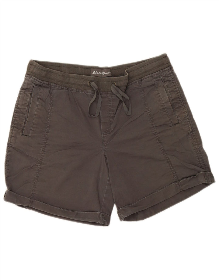 Eddie Bauer Womens Shorts US 10 Large W32  Grey Cotton