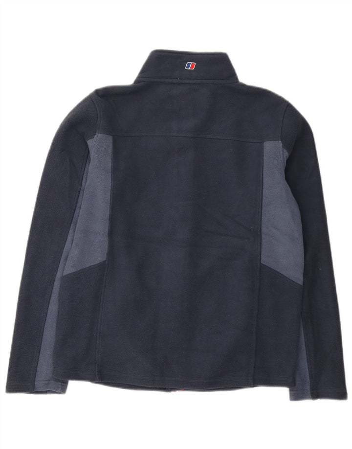 Berghaus Boys Fleece Jacket 12-13 Years Navy Blue Colourblock Polyester