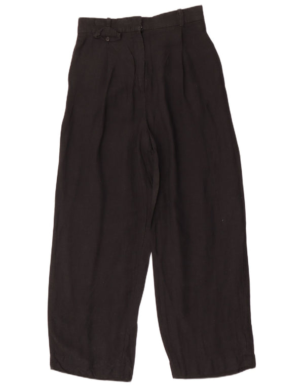 Cos Womens High Waist Wide Leg Chino Trousers EU 34 XS W26 L26 Black