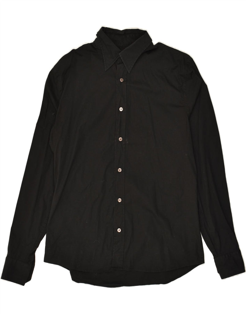 GAS Mens Shirt XL Black Cotton | Vintage Gas | Thrift | Second-Hand Gas | Used Clothing | Messina Hembry 