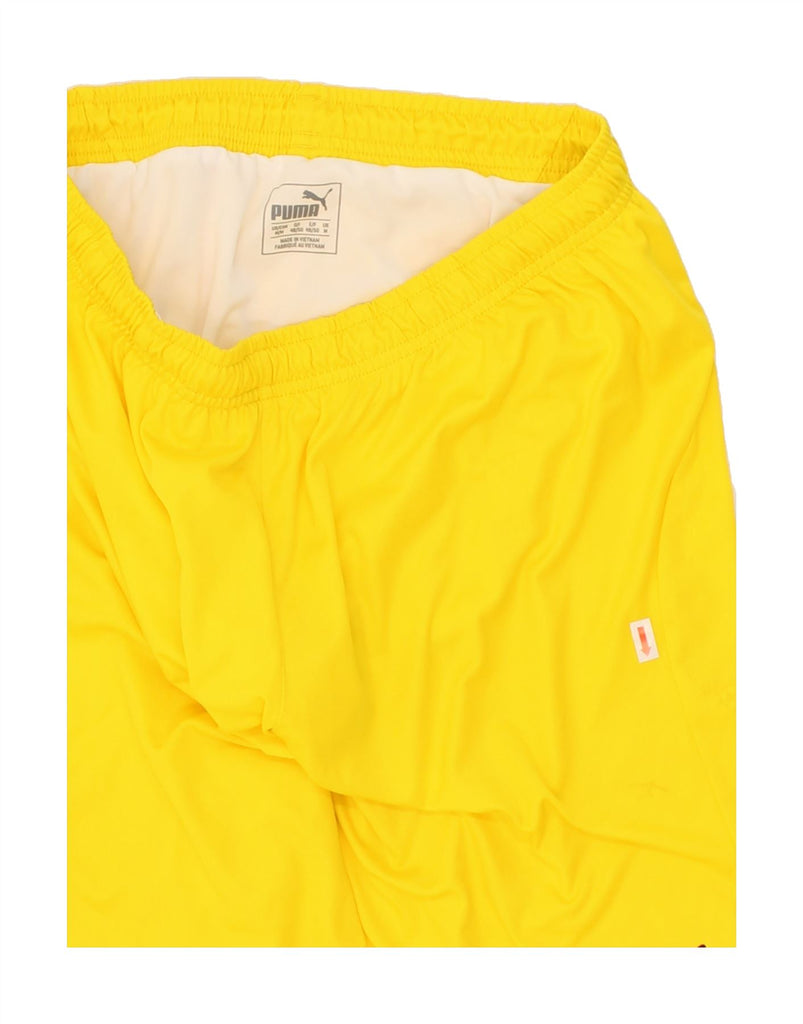 PUMA Mens Sport Shorts Medium  Yellow Polyester Vintage Puma and Second-Hand Puma from Messina Hembry 