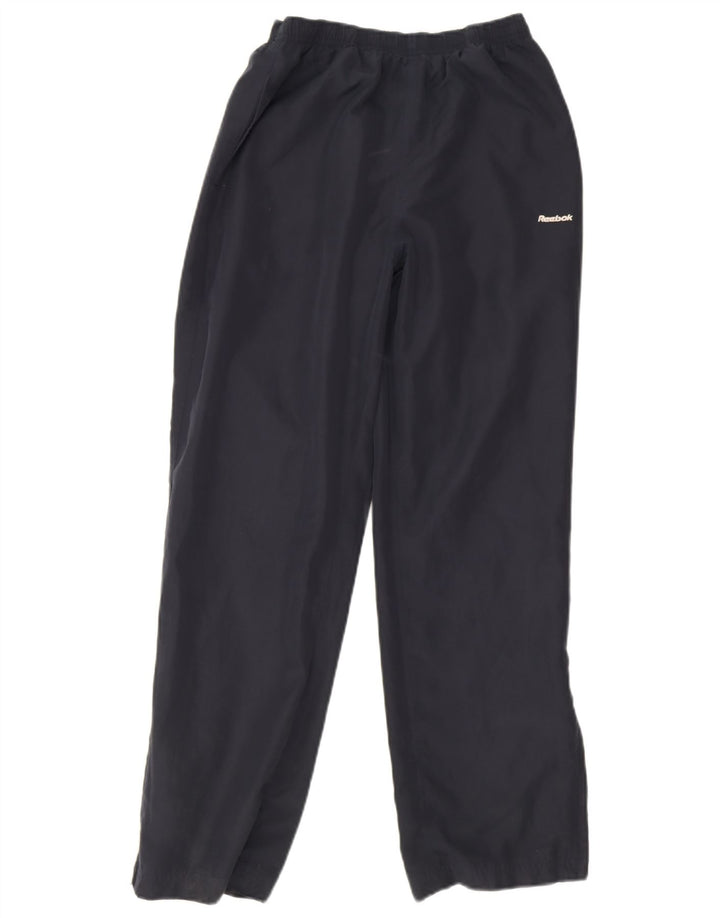 Reebok Womens Tracksuit Trousers UK 10 Small Navy Blue Polyester