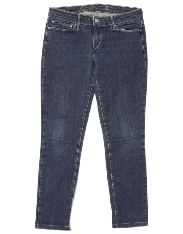 Levi's Womens Demi Curve Skinny Jeans W29 L27 Navy Blue Cotton