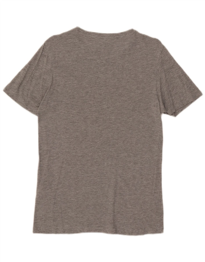 Jack & Jones Mens T-Shirt Top Small Grey Flecked Cotton