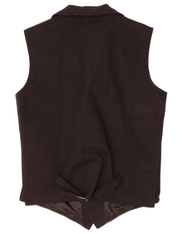 GOTHICANA BY EMP Mens Waistcoat Large Black Polyester