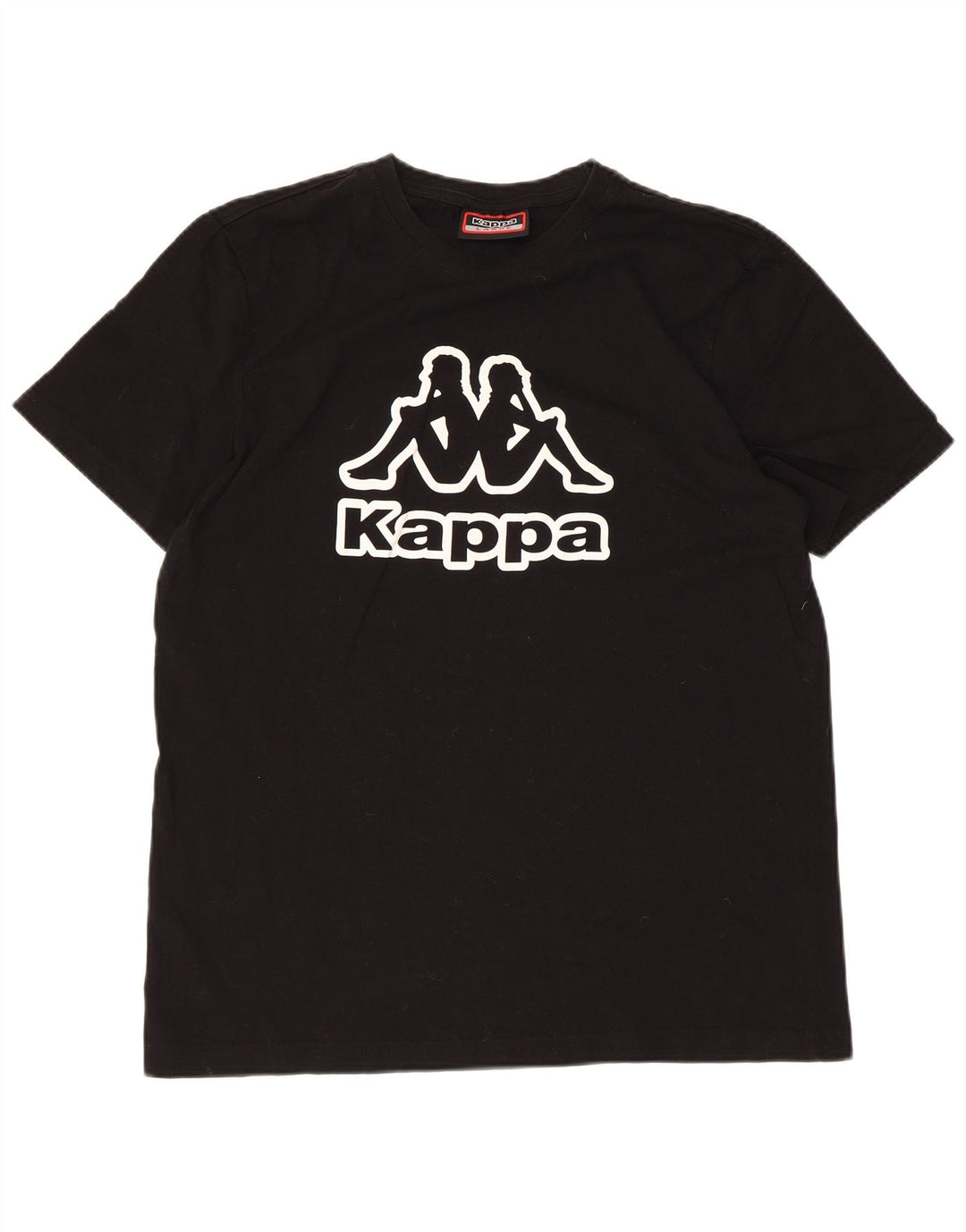 Kappa Womens Graphic T-Shirt Top UK 16 Large Black