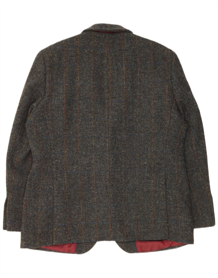 MARKS & SPENCER Mens 2 Button Blazer Jacket EU 54 2XL Green Check New Wool