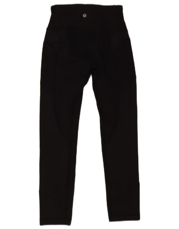 Lululemon Womens Capri Leggings US 4 Small  Black