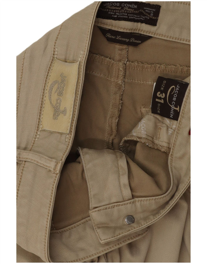 JACOB COHEN Womens Slim Chino Trousers  W31 L29 Beige Cotton