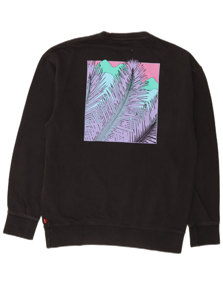 Levi's Mens Relaxed Graphic Sweatshirt Jumper Small Black