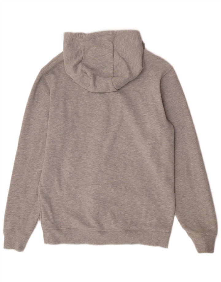 Animal Mens Graphic Zip Hoodie Sweater Medium Grey Flecked Cotton