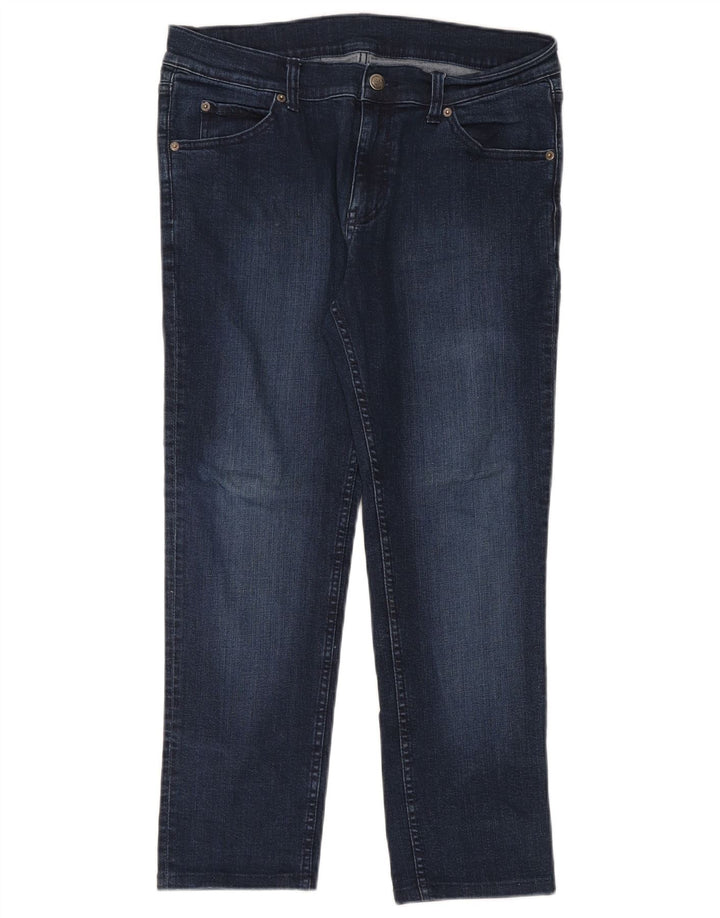 Cheap Monday Womens Straight Jeans W32 L26 Navy Blue Cotton