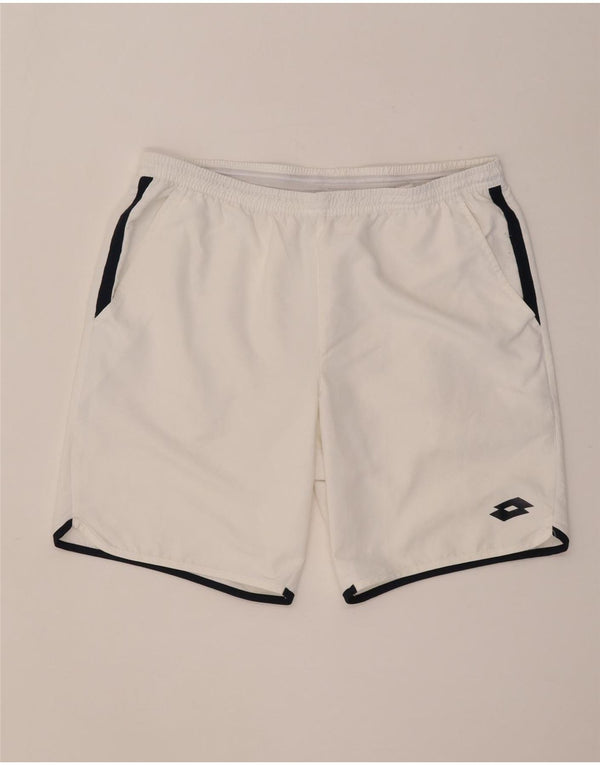 Lotto Mens Sport Shorts Large White Colourblock