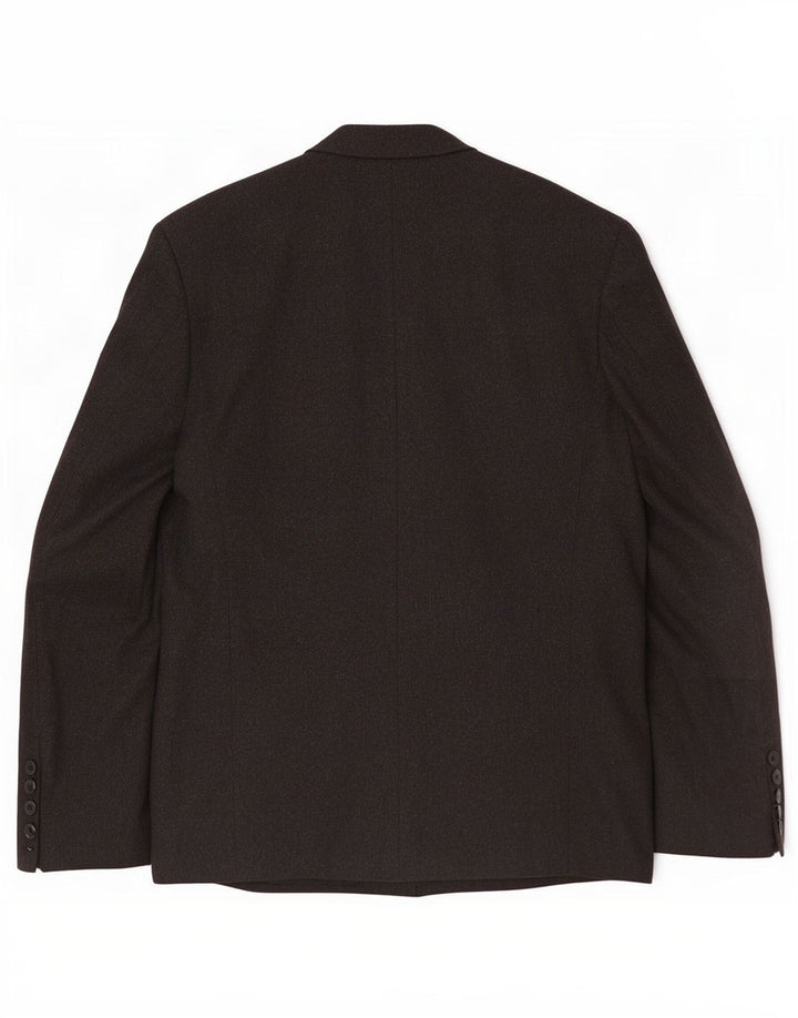 Van Gils Mens Double Breasted Blazer Jacket UK 40 Large Grey Wool