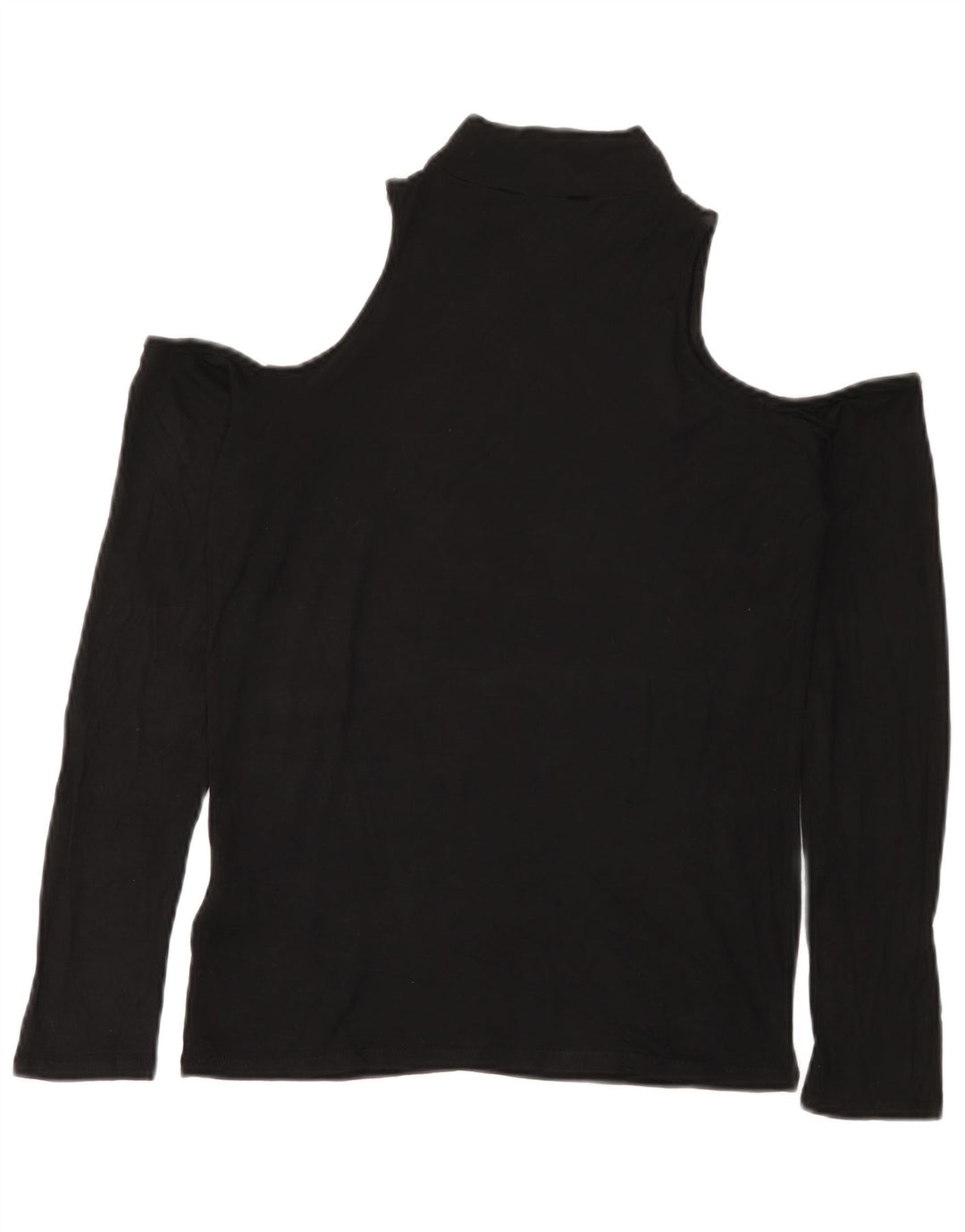 Lipsy Womens Off Shoulder Blouse Top UK 12 Medium Black Viscose