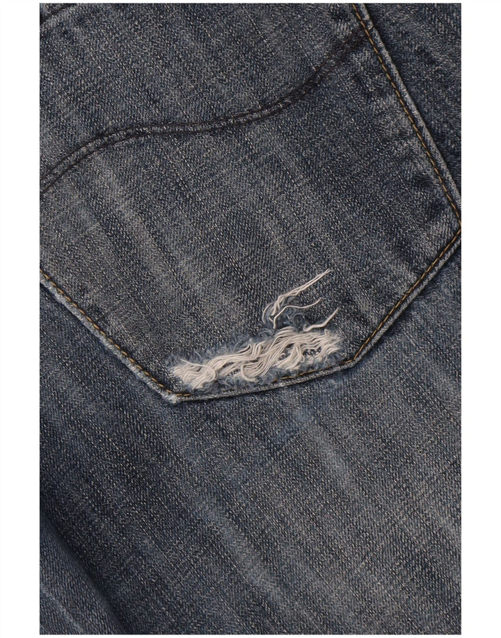 REPLAY Mens Straight Jeans W36 L34 Blue Cotton
