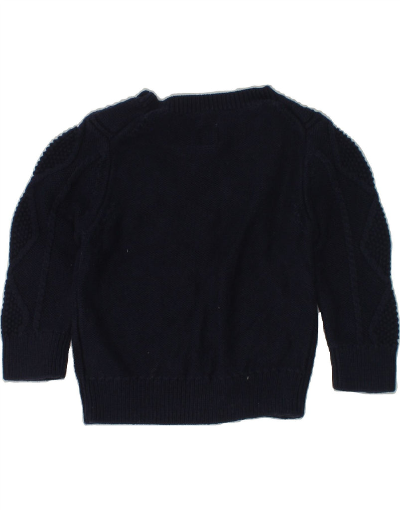 GAP Baby Boys Crew Neck Jumper Sweater 12-18 Months Navy Blue Cotton | Vintage Gap | Thrift | Second-Hand Gap | Used Clothing | Messina Hembry 