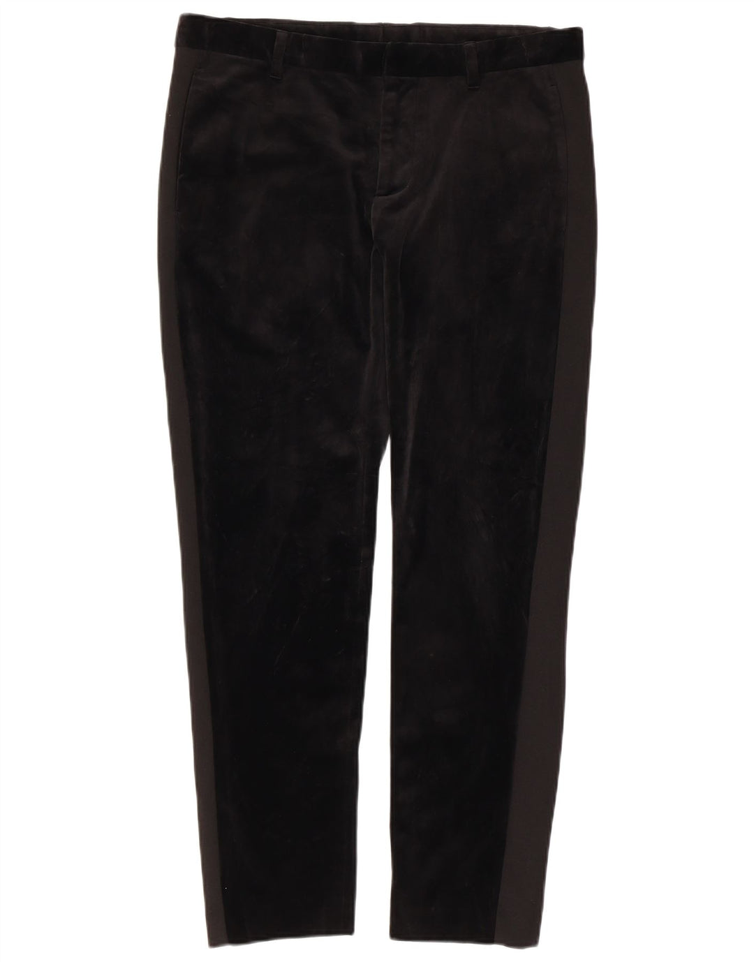 Zara Womens Slim Chino Trousers EU 40 Medium W31 L28 Black Viscose