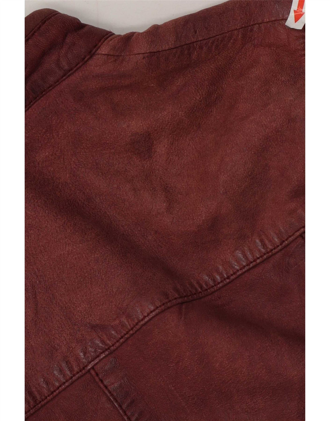 Conbipel Womens Leather Jacket IT 44 Medium Burgundy