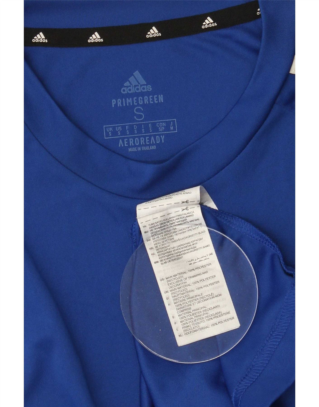 Adidas Mens Aeroready T-Shirt Top Small Blue Polyester