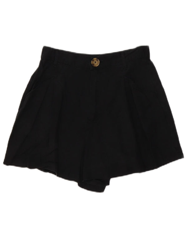 Zara Womens High Waist Hot Pants XS W24 Black
