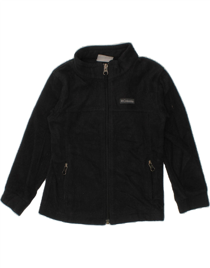 COLUMBIA Boys Fleece Jacket 3-4 Years Black Polyester Vintage Columbia and Second-Hand Columbia from Messina Hembry 