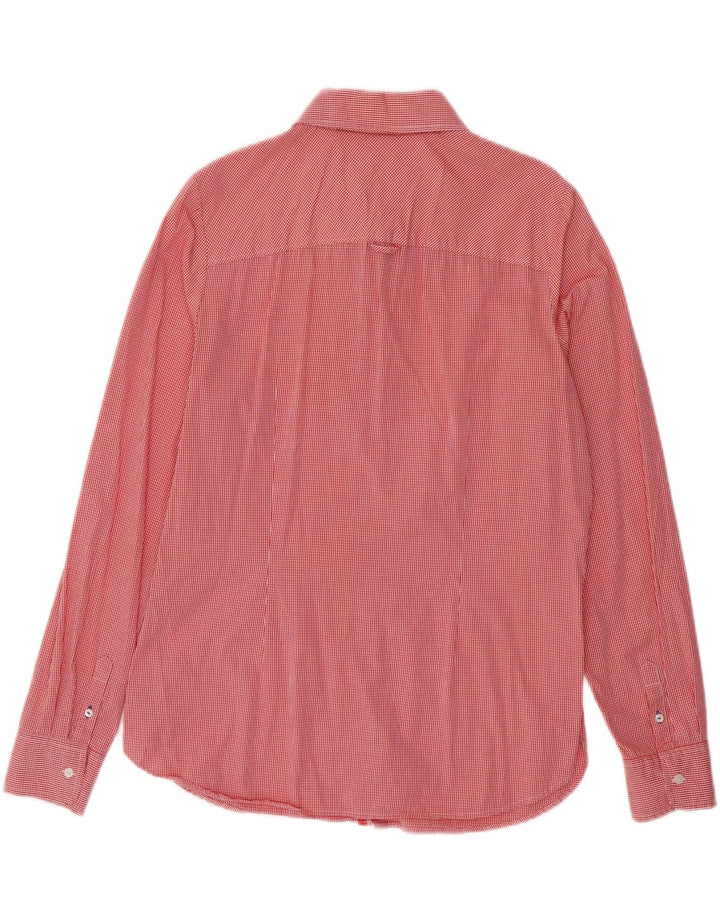 Tommy Hilfiger Womens Shirt UK 16 Large Red Gingham