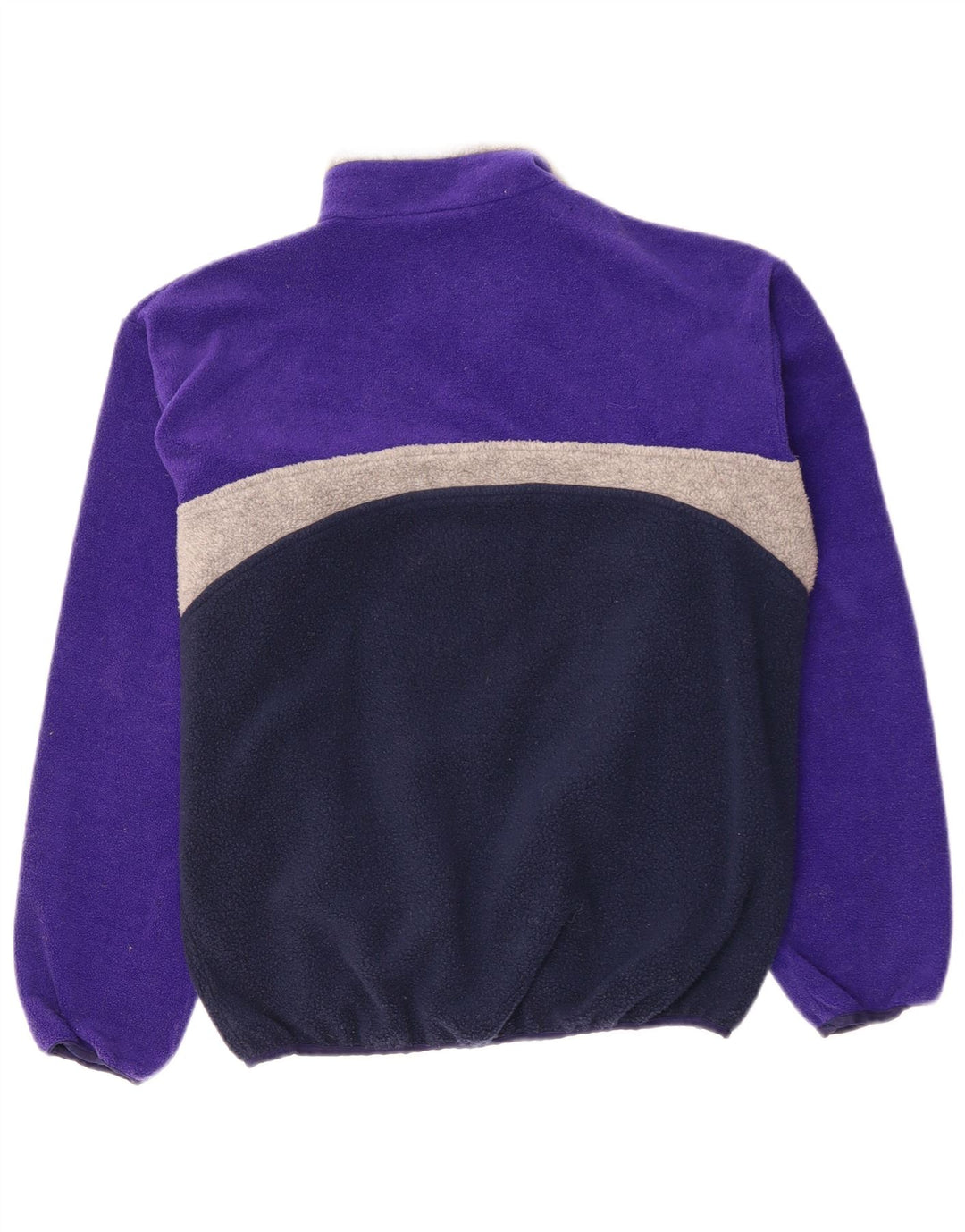 HELLY HANSEN Mens Fleece Jacket UK 38 Medium Navy Blue Colourblock