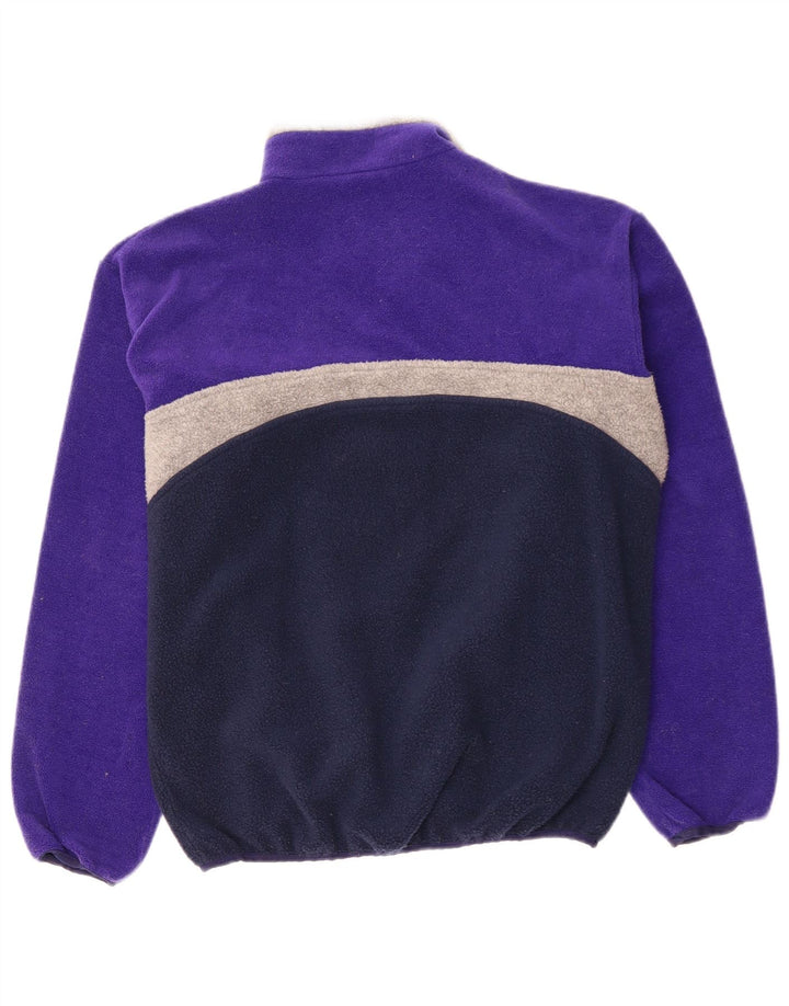 HELLY HANSEN Mens Fleece Jacket UK 38 Medium Navy Blue Colourblock