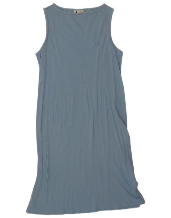 Sergio Tacchini Womens Sleeveless T-Shirt Dress UK 12 Medium Blue